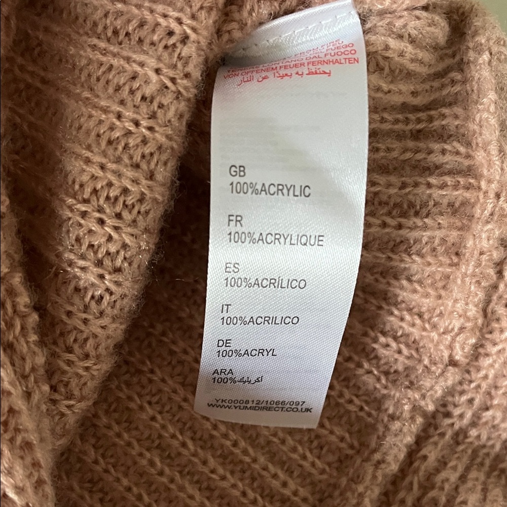 Dusty Pink Ribbed Cardigan - Picture 3 of 6
